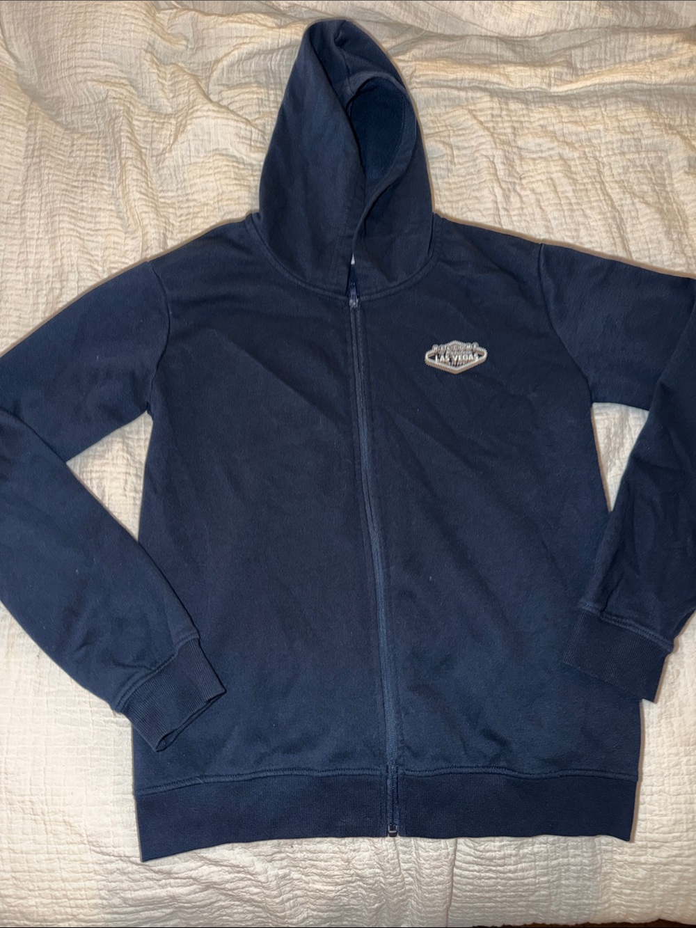 Women’s Navy Zip-Up Hoodie Jacket